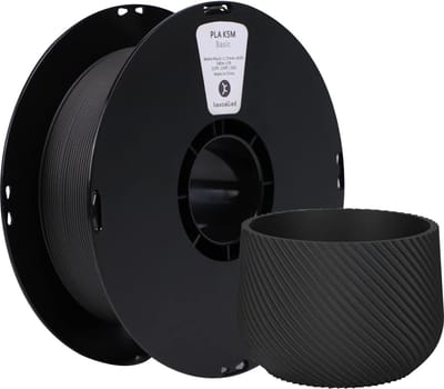 Kexcelled PLA Mat Zwart/Matt Black 1.75mm 1kg 3D Printer filament