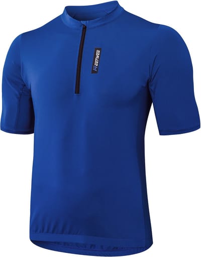 MEETYOO Essential Fietsshirt Heren - Korte Mouwen - Heren Wielrenshirt - Met 3 zakken-Koningsblauw-XXXL