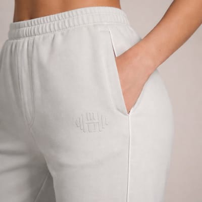 Muscle Up® Serene Straight - Lange Dames Sportbroek Straight Fit - Beige - Maat M