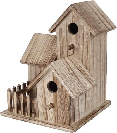 Vogelhuis Platane houten vogel nestkast huis huisdier benodigdheden decoratie voor buiten opknoping - html content toegevoegd .