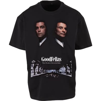 Merchcode Goodfellas - Poster Lightweight Oversize Heren Tshirt - XS - Zwart