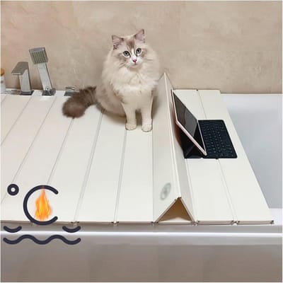 Isolerende Badkuipdeken en Badlade - Opvouwbare PVC Badhoes voor Warm Water Behoud - 70 x 170 cm