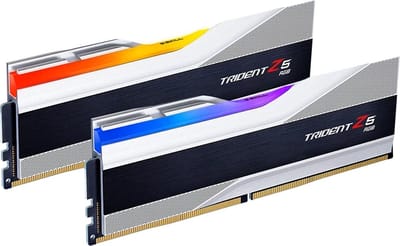 G.Skill Trident Z5 RGB DDR5-6400 - 64GB - CL32 - Dual Channel (2 pcs) - Intel XMP - Zilver met RGB