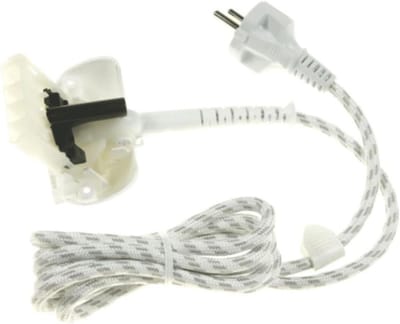 Netsnoer Stoomstrijkijzer - Vervangend Snoer - Strijken Gemak - Specifiek Model - 18 x 16 cm - Zwart
