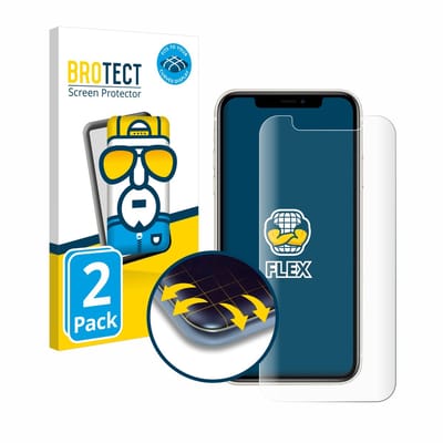 BROTECT - Screenprotector voor Apple iPhone 11 - Folie Beschermfolie transparant volledig dekking - 2 Stuks