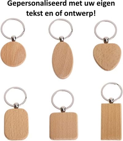 Gepersonaliseerde sleutelhanger met uw eigen naam of ontwerp | naamplaatje | Gepersonaliseerd Cadeau Duurzaam