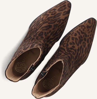 Unisa Lomas Enkellaarsjes - Enkelboots met rits - Dames - Bruin - Maat 36