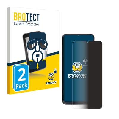 BROTECT - privacy screenprotector voor Cubot X70 - Folie Beschermfolie Blauwlichtfilter 2 Stuks