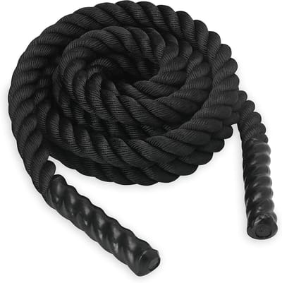 Conditionerings Touw - Trainings Touw - Kracht Uithoudingsvermogen - Duurzaam Polyester - 5.5 Meter - Zwart