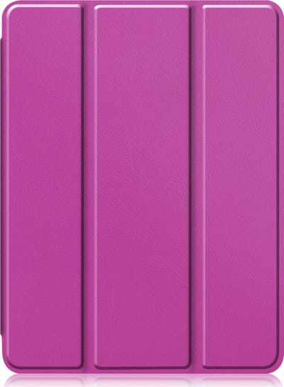 Hoesje - Geschikt voor Apple iPad Pro (2024/2025) - 11 inch - Dun & Stevig - Trifold Bookcase - Hard Cover Case - Met Uitsparing Geschikt voor Apple Pencil - Hardcover Book - Tablet Hoes - Paars