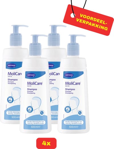 4X Skin Clean Shampoo Molicare® - 4 x 500ml - Voordeelverpakking!