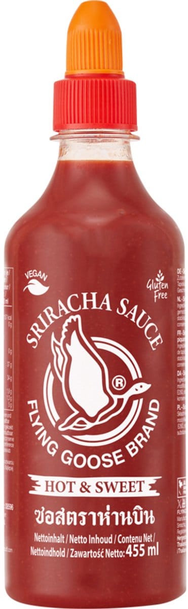 Flying Goose Sriracha scherp-zoet 12 x 455 ml
