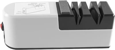 RONN® Elektrische messenslijper - Messenslijper - Messenslijpers - Messenslijper elektrisch - Zwart en Wit - ‎28cm x 17cm x 8cm
