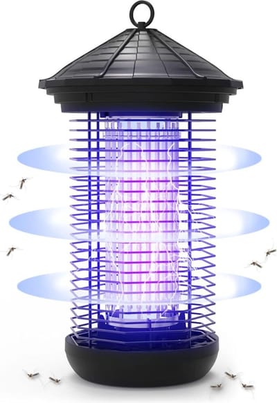 MKSS® Muggenvanger Elektrisch - Muggenlamp voor Binnen en Buiten - Muggenstekker met Filter - 3500V - Zwart