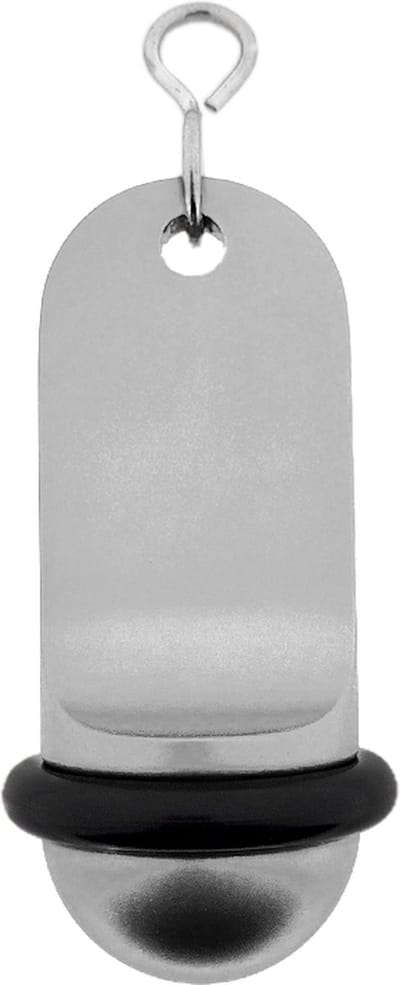 CombiCraft Blanco Midi Classic Zilver Aluminium Hotel Sleutelhanger 70x30 mm - 5 Stuks