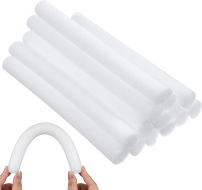 Non-slip Schuimhandvatten voor Bekleding - 14 Stuks, Piping Bevestiging, Stretch Schuimstangen, Wit