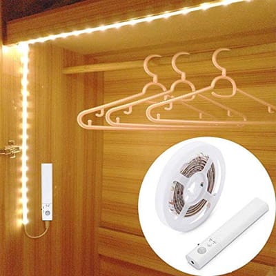 Flexibele LED Strip Lichten met Bewegingssensor - 2m Warmwit Nachtlicht voor Keuken, Badkamer, Trap en Kast