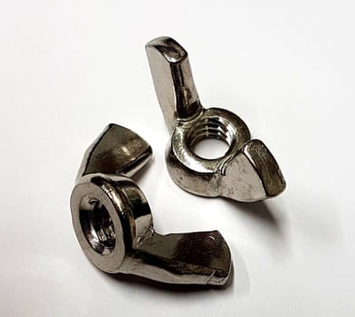 VLEUGELMOER UNC 1/4" - 20 - 10 STUKS - ROEST VAST STAAL (RVS) GRADE 8 - KWALITEIT 8.8