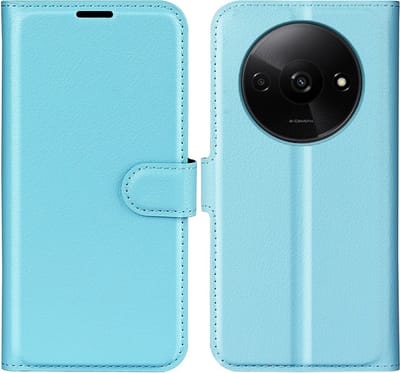 Coverup Hoesje - Geschikt voor Xiaomi Redmi A3 Hoesje - Coverup Book Case - Lichtblauw