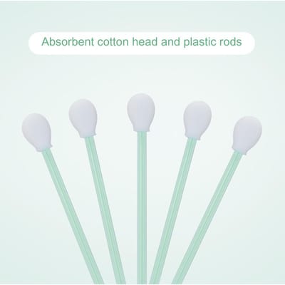 Lot de 50 tampons de nettoyage en mousse antistatique pour lentille de disque d'imprimante 18 cm