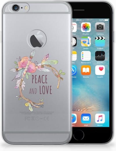 Apple iPhone 6 Plus | 6s Plus Telefoonhoesje met Naam Boho Text