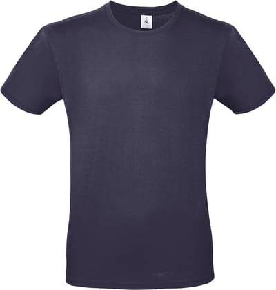 Classic E150 T-shirt B&C Collectie Navy Blue Maat XS