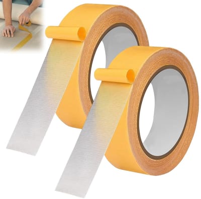 Extra sterke dubbelzijdige tapijttape, 25mm x 10m - Ideaal voor vloerkleden, fotowanden en keukenprojecten, laat geen sporen achter