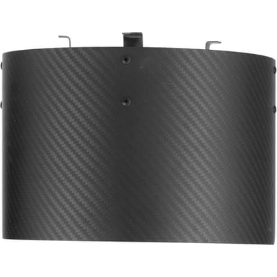 Koolstofvezel Luchtinlaat Kegel Cover Luchtfilter Hittebeschermer Universeel Auto Gemodificeerde OnderdelenMat Koolstofvezel gray