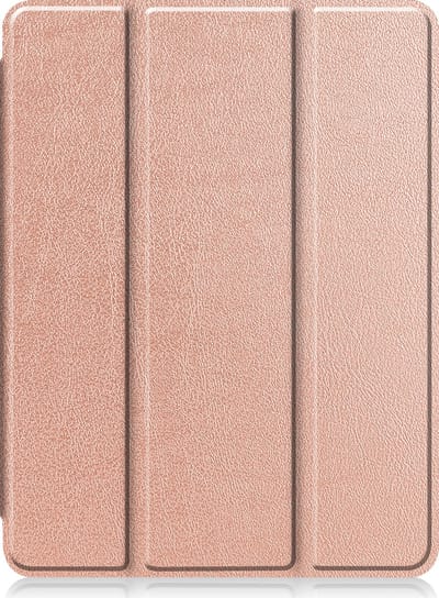 Hoesje - Geschikt voor Apple iPad Pro (2024/2025) - 11 inch - Dun & Stevig - Trifold Bookcase - Hard Cover - Hardcover Book Case - Tablet Hoes - Rosé goud