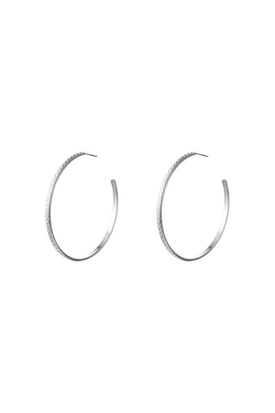 Oorringen - Earring - van roestvrij staal - Zilver - Stainless Steel - Yehwang