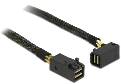Kabel Mini SAS HD SFF-8643> MINI SAS HD SFF-8643 Angled 0,5 m