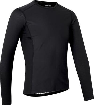 GripGrab - WindBreaking Thermal Lange Mouw Winter Fiets Ondershirt Windafwijzend Thermoshirt - Zwart - Heren - Maat XXL