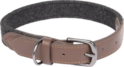 Flamingo Yura - Halsband Honden - Halsband Yura Zwart/bruin M/l 38-48cm 25mm - 1st - 131711 - 1st