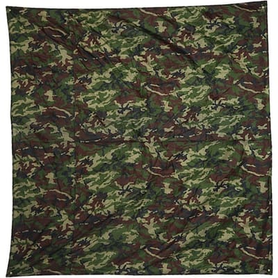 Abri de bâche de tente de pluie de tapis imperméable léger portatif extérieur de Camouflage 3*2.9M