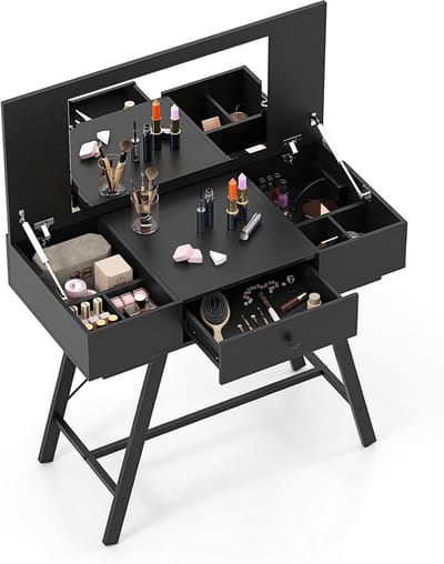 Inklapbare Make-up Tafel met Spiegel en Laadstation