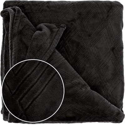 D- Unique Living | Plaid Auke 150x200cm black
