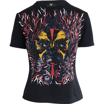 Louis Vuitton Tribal Print T-shirt in Zwarte Katoen