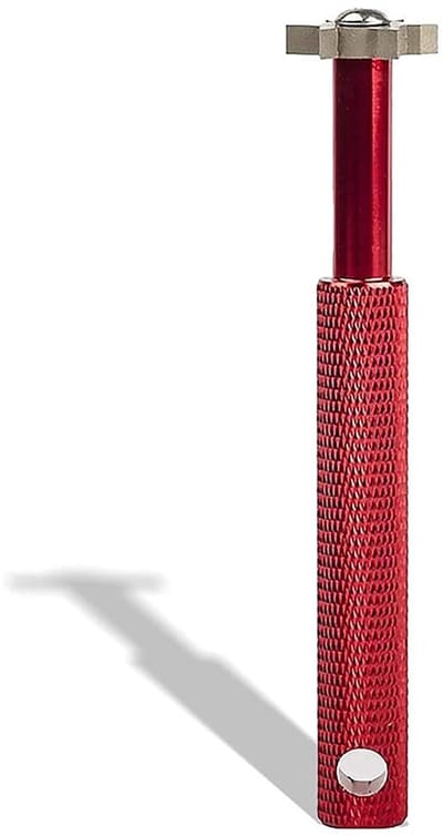 JHUBERS- Golfclubslijper 6 Koppen - Reiniger - Groeven Herstellen - Sterke Legering - Lichtgewicht - Comfortabele Grip - Golfgereedschap