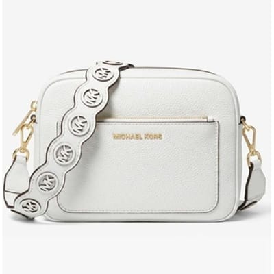 Michael Kors Jet set crossbody tas optic white
