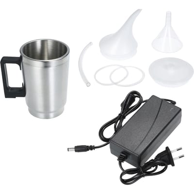 Outil de réparation de polissage de phares de voiture, Kit d'outils de polissage de phares, tasse d'atomisation chauffante électrique EU Plug argenté