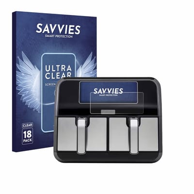 Savvies - Screenprotector voor Kenwood kHealthy Fry Twin Airfryer - Folie Beschermfolie transparant 18 Stuks