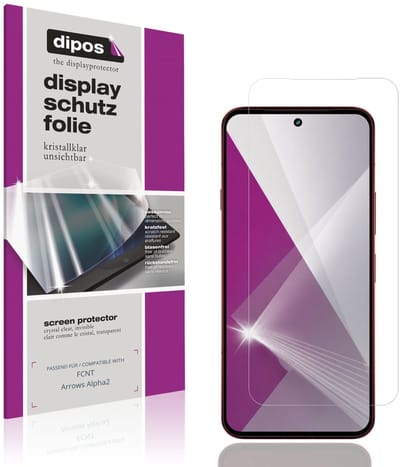 dipos – 4x Beschermfolie geschikt voor FCNT Arrows Alpha2 | Krasbestendige & heldere Screenprotector Ultra-Thin