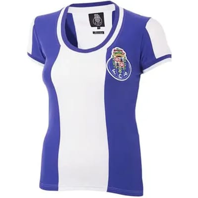 COPA - FC Porto 1971/72 Dames Retro Voetbalshirt - Wit - Blauw - XS
