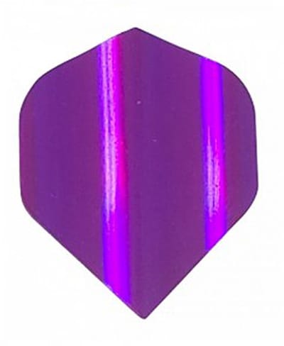 DLDarts - Holographic Standaard Flight - 75 micron - 1 set - Paars