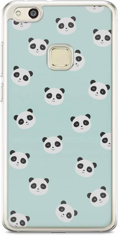 Casimoda® hoesje - Geschikt voor Huawei P10 Lite - Panda Print - Siliconen/TPU - Soft Case - Mint - Panda