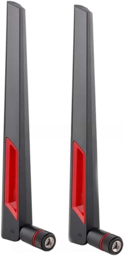 Wifi Antenne - Dual Band Antenne - Netwerk Verbeteren - Omnidirectioneel 10dBi - 2 stuks - Zwart