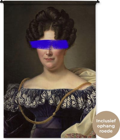 Wandkleed - Wanddoek - Johanna Henriette Engelen - Dubois Drahonet - Verf - 120x180 cm - Wandtapijt