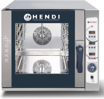HENDI Compacte convectie stoomoven – digitaal – 5x GN2/3 – 400V/5400W – roestvrij staal