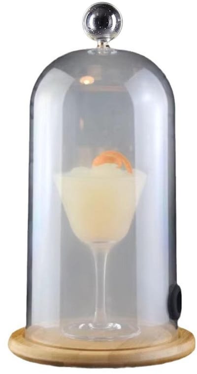 BRENZOOS- Roken Cloche Veilig Acryl - Rokende Cloche Accessoire - Cocktail Roker - Keuken/Restaurant - BBQ - Eenvoudig te Reinigen - Rookdome