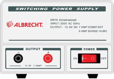 Albrecht SW79 Voeding 7-9 Amp max.13.8 Volt 47520